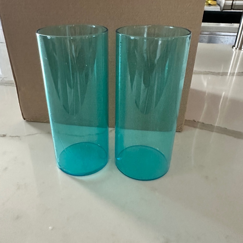 12 Blue Vases used once!